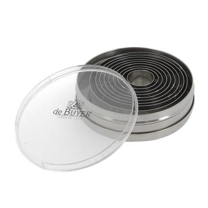 Emporte-pièce gâteau, set de 9 pc, circulaires, de Buyer