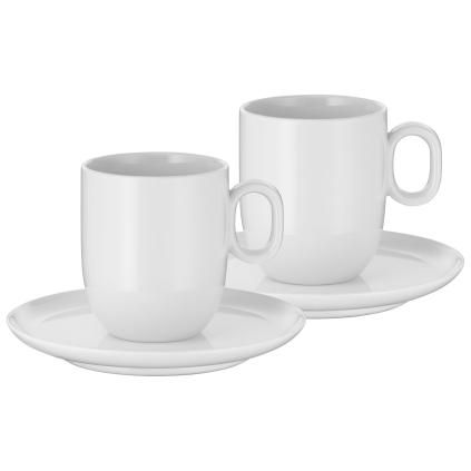 Tasse à café avec soucoupe BARISTA, set de 2 pc, blanc, WMF