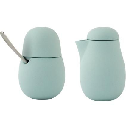 Set sucrier et crémier NINA, menthe poivrée, Viva Scandinavia
