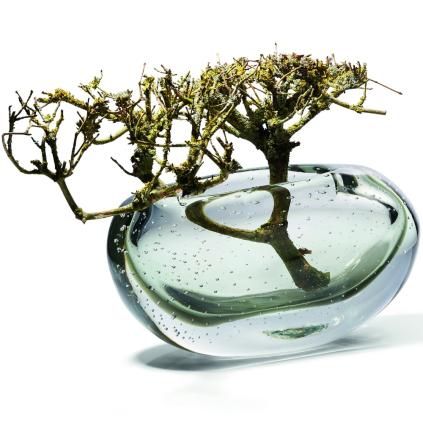 Vase AMARA 15 cm, vert, verre, Philippi