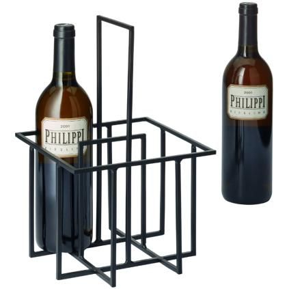 Casier à vin CUBO 32 cm, noir, Philippi