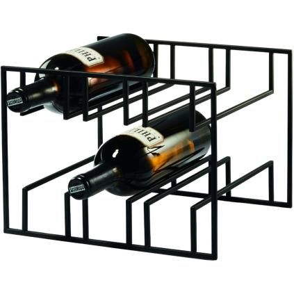 Casier à vin de plan de travail CUBO 28 cm, noir, Philippi