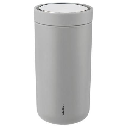 Mug thermos TO GO CLICK 200 ml, gris clair mat, Stelton