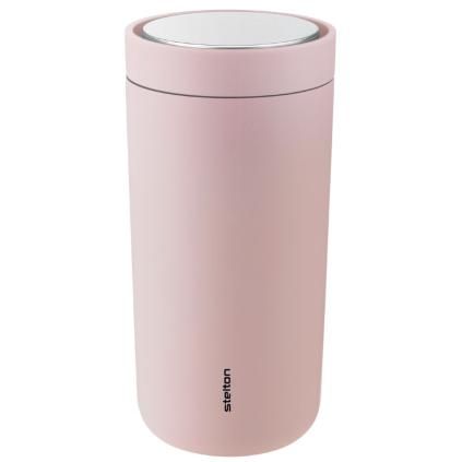 Mug thermos TO GO CLICK 400 ml, rose mat, Stelton