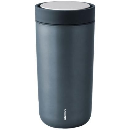 Mug thermos TO GO CLICK 400 ml, bleu foncé brillant, Stelton
