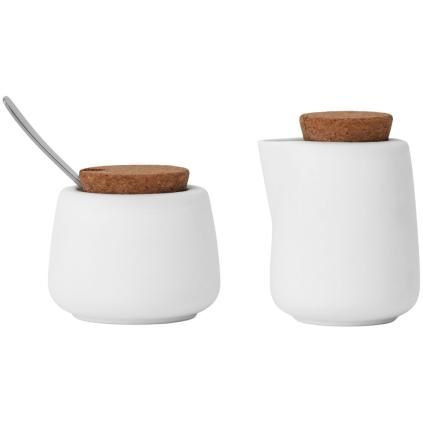Set sucrier et crémier NICOLA, set de 2 pc, blanc, Viva Scandinavia