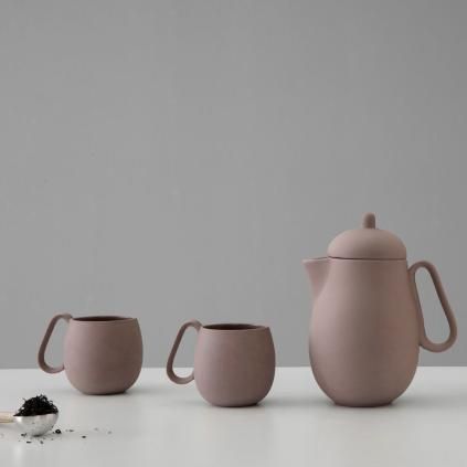Mug à thé NINA, set de 2 pc, 250 ml, rouge, Viva Scandinavia