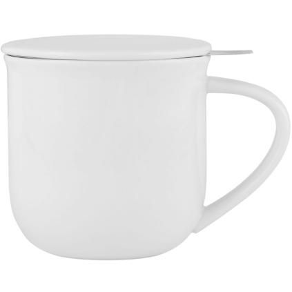 Mug avec infuseur à thé MINIMA EVA 350 ml, blanc, porcelaine, Viva Scandinavia