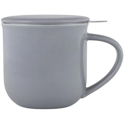 Mug avec infuseur à thé MINIMA EVA 350 ml, gris, porcelaine, Viva Scandinavia