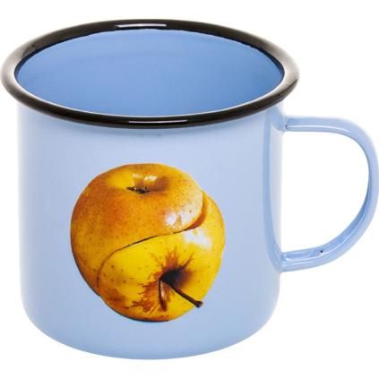 Tasse TOILETPAPER APPLE 10 cm, bleu, Seletti
