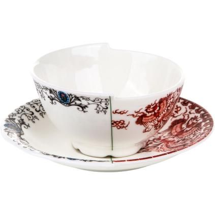 Tasse à thé avec soucoupe HYBRID ZORA Seletti