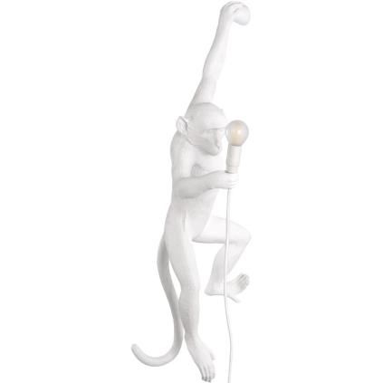 Applique murale MONKEY HANGING LEFT HAND 76,5 cm, blanc, Seletti