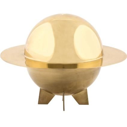 Plat de service COSMIC DINER LUNAR 32 cm, laiton, Seletti