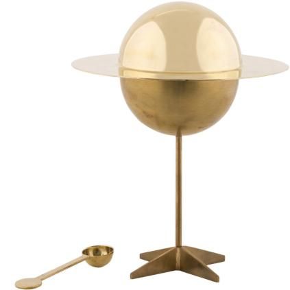 Sucrier COSMIC DINER LUNAR 26 cm, laiton, Seletti