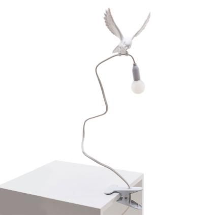 Lampe de bureau SPARROW LANDING 100 cm, blanc, Seletti