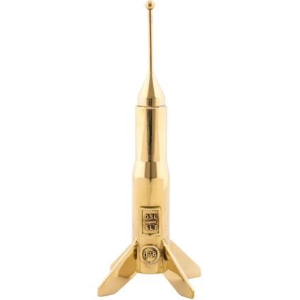 Bougeoir COSMIC DINER LUNAR 17 cm, laiton, Seletti