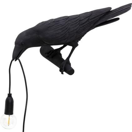 Applique murale BIRD LOOKING LEFT 33 cm, noir, Seletti
