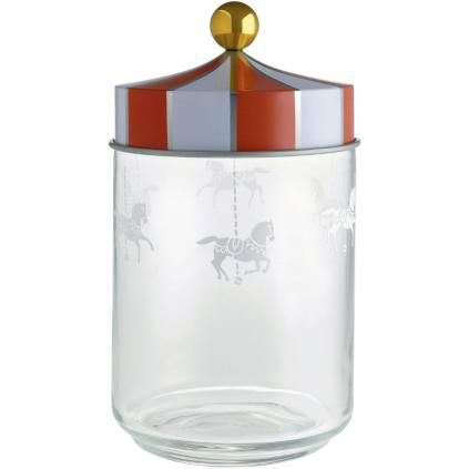 Pot de rangement cuisine CIRCUS 1 l, transparent, Alessi