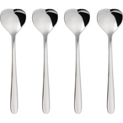 Cuillère à café BIG LOVE, set de 4 pc, 10 cm, argent, Alessi