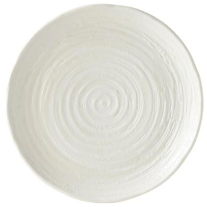 Assiette WHITE SPIRAL MIJ 29,5 cm, blanc