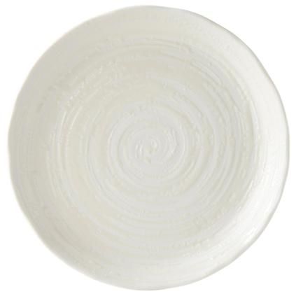 Assiette WHITE SPIRAL MIJ 24,5 cm, blanc