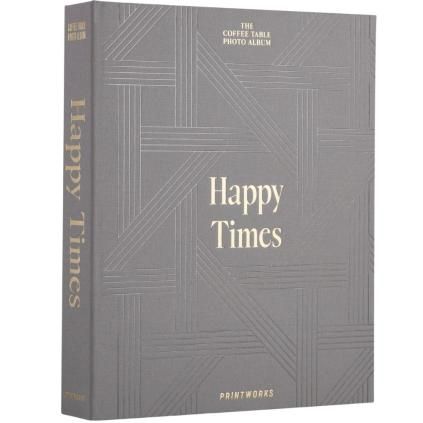 Album photo HAPPY TIMES, gris, Printworks