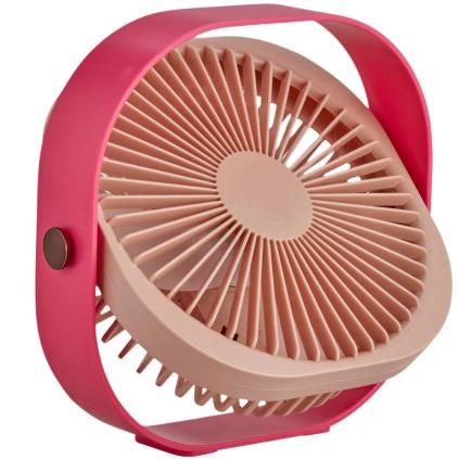 Ventilateur de table FANTASTIC 20 cm, rose, Printworks