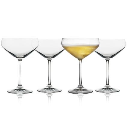 Coupe à champagne JUVEL, set de 4 pc, 340 ml, Lyngby Glas