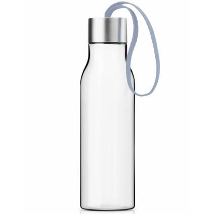 Bouteille d'eau 500 ml, sangle bleue, plastique, Eva Solo