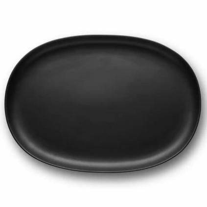 Plat de service NORDIC KITCHEN 36 cm, noir, grès, Eva Solo