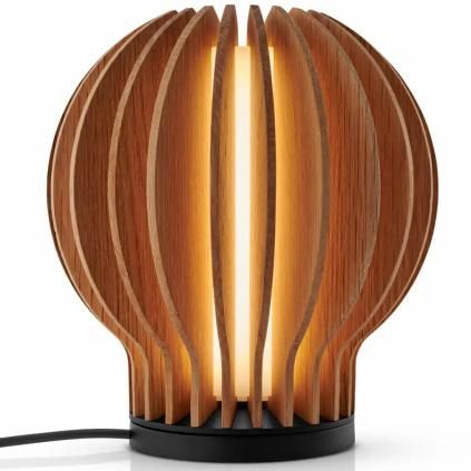 Lampe de table RADIANT 15 cm, LED, brun clair, bois, Eva Solo
