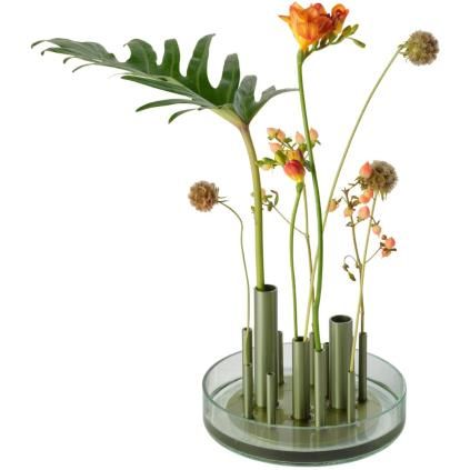 Vase IKERU 19 cm, vert, verre, Fritz Hansen