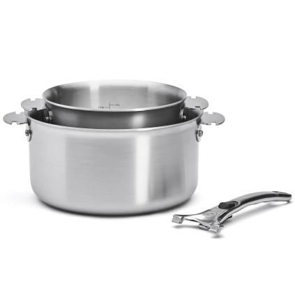Set de casseroles ALCHIMY LOQY, 2 pc, argent, acier inoxydable, de Buyer