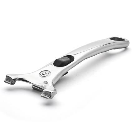 Poignée amovible LOQY argent, acier inoxydable, de Buyer