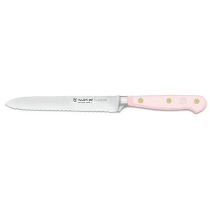Couteau à saucisse CLASSIC COLOUR 14 cm, sel rose de l'Himalaya, Wüsthof