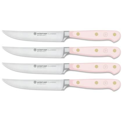 Couteaux à steak CLASSIC COLOUR , set de 4, 12 cm, sel rose de l'Himalaya, Wüsthof