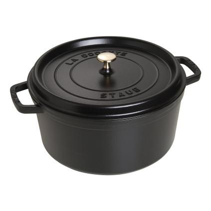 Marmite en fonte COCOTTE 30 cm, noir, Staub