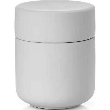 Distributeur de cotons démaquillants UME 10 cm, gris clair, céramique, Zone Danemark