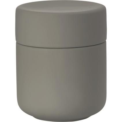 Distributeur de cotons démaquillants UME 10 cm, taupe, céramique, Zone Denmark