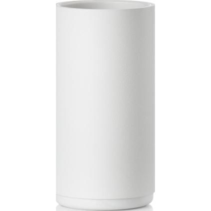 Verre porte brosse à dent RIM 14 cm, blanc, aluminium, Zone Danemark