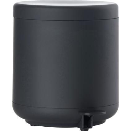 Poubelle de salle de bain UME 4 l, noir, plastique, Zone Danemark