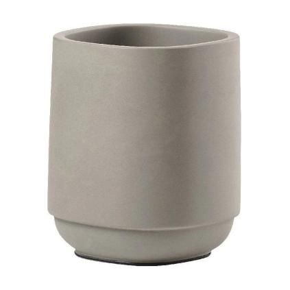 Verre porte brosse à dent TIME 10 cm, gris foncé, béton, Zone Danemark