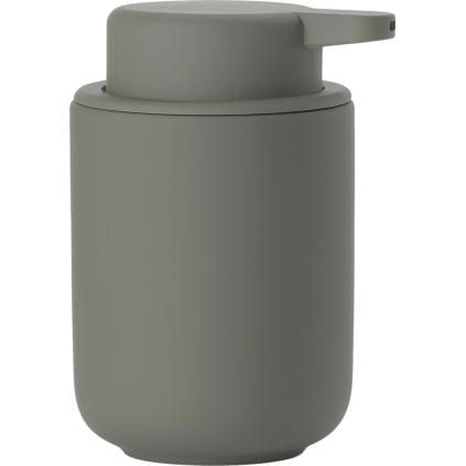 Distributeur de savon UME 250 ml, vert olive, céramique, Zone Denmark