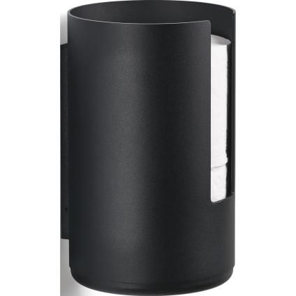 Porte papier toilette supplémentaire RIM 22 cm, fixation murale, noir, aluminium, Zone Denmark