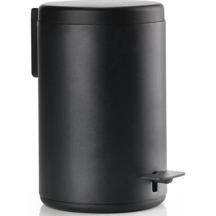Poubelle de salle de bain RIM 3 l, noir, aluminium, Zone Danemark