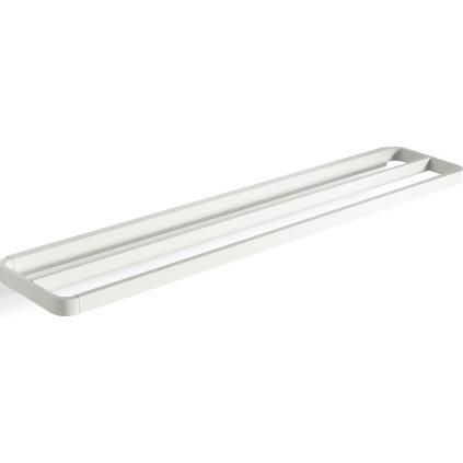 Porte-serviette RIM 70 cm, double, blanc, aluminium, Zone Denmark
