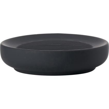 Porte-savon UME 12 cm, noir, céramique, Zone Denmark
