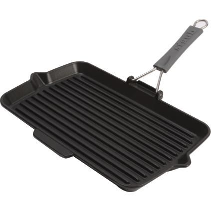 Gril rectangulaire en fonte 34 x 21 cm Staub