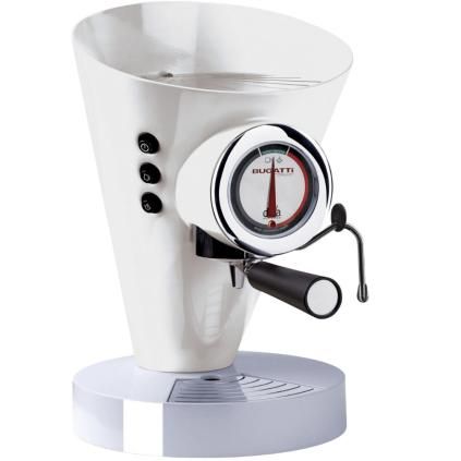 Machine à café expresso DIVA EVOLUTION 0,8 l, blanc, acier inoxydable, Bugatti
