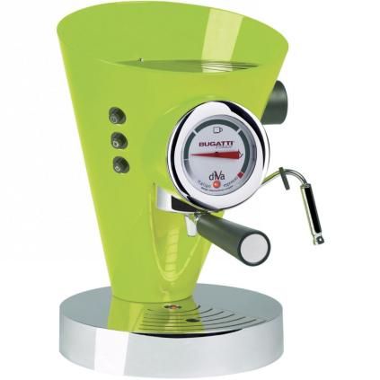Machine à café expresso DIVA 0,8 l, vert pomme, acier inoxydable, Bugatti